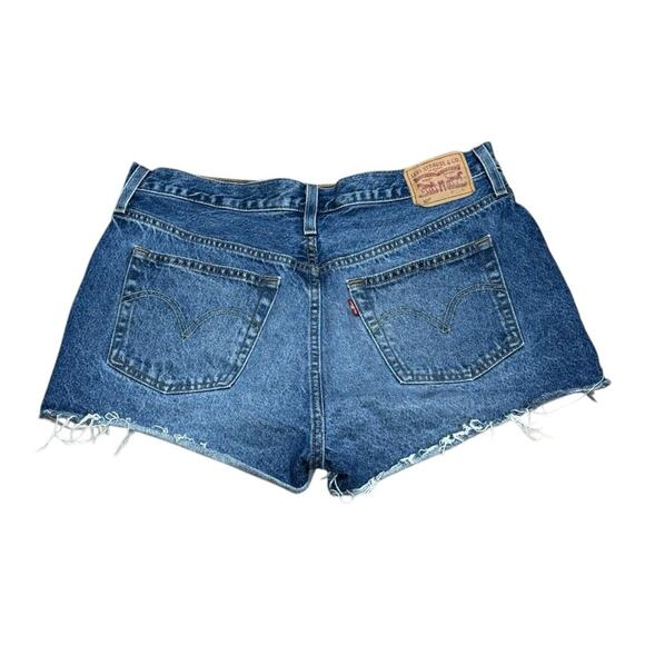 Levi’s 501 Buttonfly Denim Cutoff Jean Shorts - Picture 2 of 3
